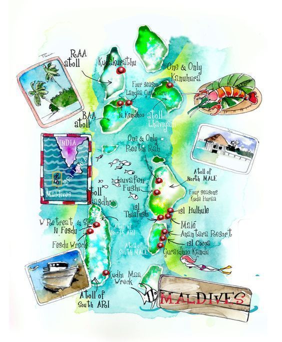 mapa-turístico-islas-Maldivas-guía-de-viaje