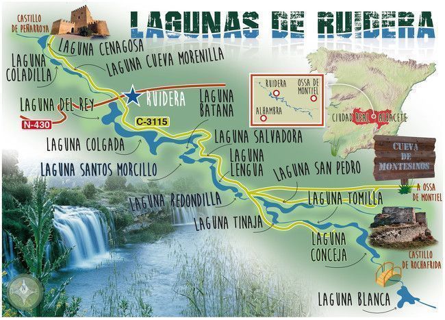 mapa-rutas-Lagunas-de-Ruidera