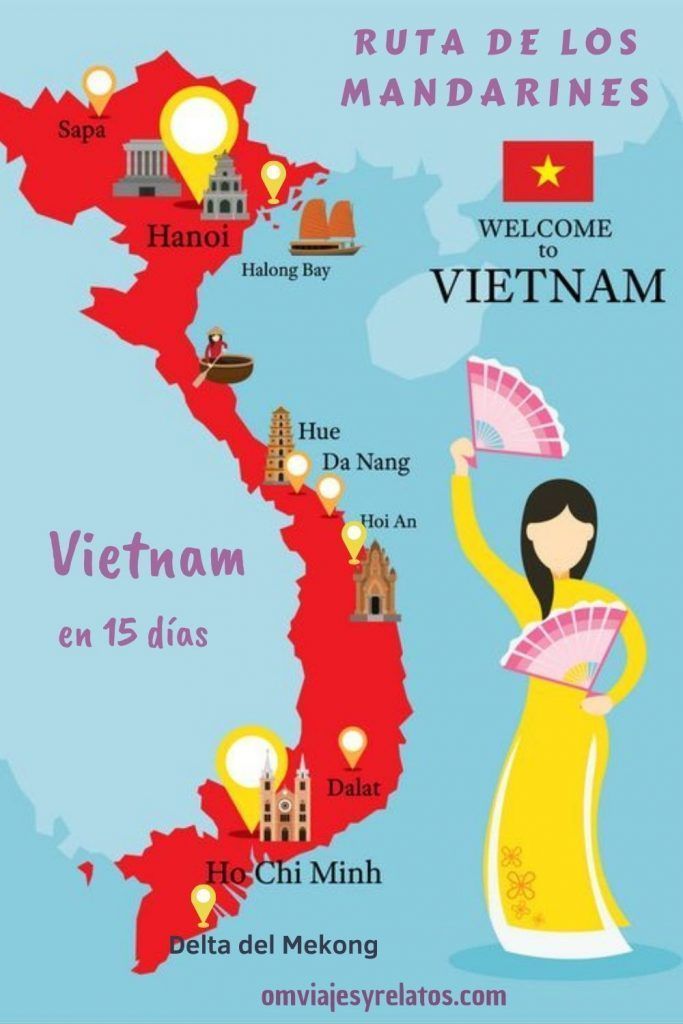 Vietnam-en-15-días-mapa-itinerario