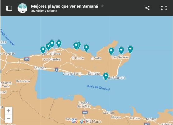 mapa-google-mejores-playas-que-ver-en-Samaná