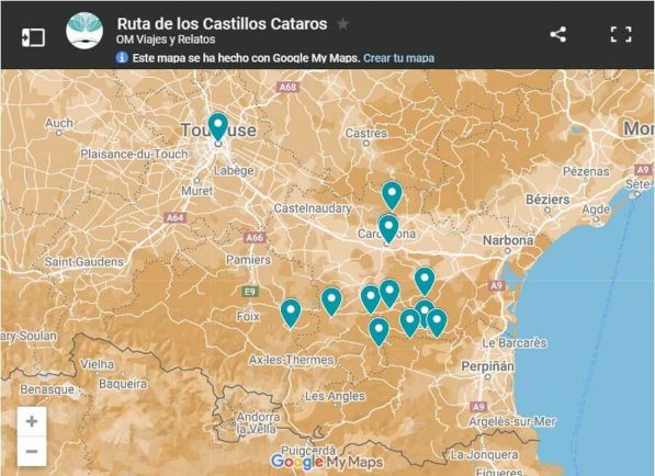 mapa-google-ruta-de-los-Castillos-Cataros