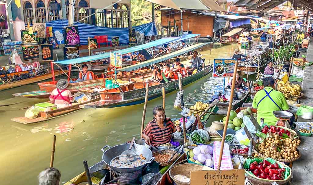 Damnoen-Saduak-mercado-flotante-de-Bangkok