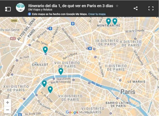 mapa-google-itinerario-del-día-1-de-qué-ver-en-Paris-en-3-días