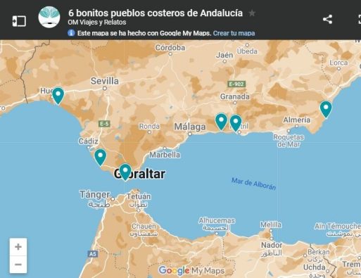 mapa-google-6-pueblos-costeros-andalucia