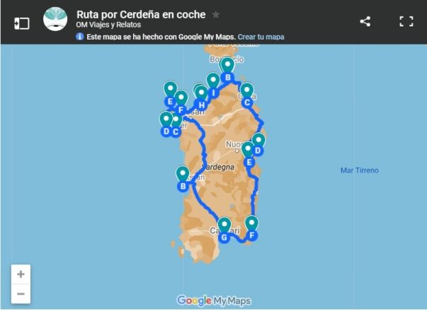 mapa-google-ruta-por-Cerdena-en-coche
