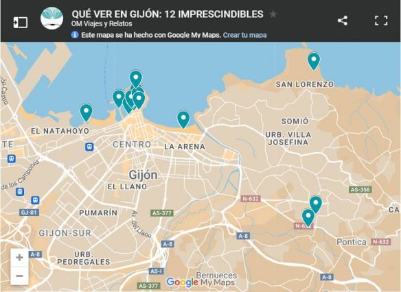 mapa-google-qué-ver-en-Gijón