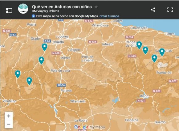 mapa-google-qué-ver-en-Asturias-con-niños