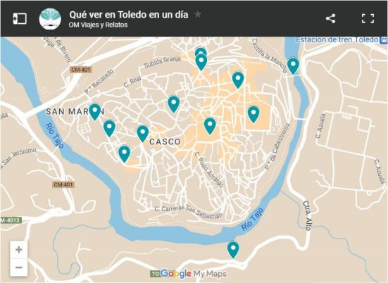 mapa-google-qué-ver-en-Toledo-en-un-día