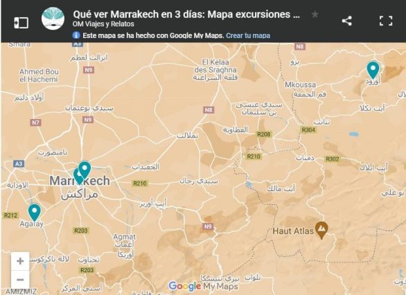 mapa-google-qué-ver-Marrakech-en-3-días