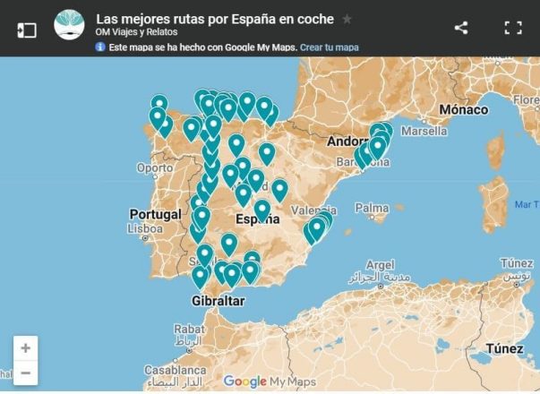mapa-google-las-mejores-rutas-por-Espana-en-coche