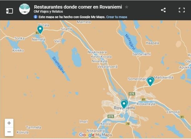 mapa-google-restaurantes-donde-comer-en-Rovaniemi
