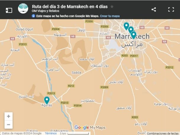 mapa-google-ruta-del-día-3-de-Marrakech-en-4-días